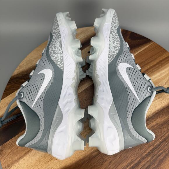 Nike Alpha Huarache Elite 4 MCS Low Men\'s Size 12 Baseball Cleats Gray White NEW main image 7